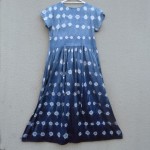 All The Wild Roses Brand Indigo Dyed Shibori Long Dress