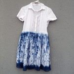 Indigo Dyed Shibori Dress