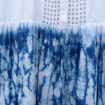 Indigo Dyed Shibori Dress