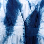 Dissh Brand Indigo Dyed Shibori Long Linen Dress