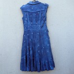 Indigo Dyed Shibori Long Dress