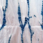 Indigo Dyed Shibori Long Dress