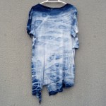 Zara Brand Indigo Dyed Shibori Short Dress