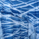 Zara Brand Indigo Dyed Shibori Short Dress