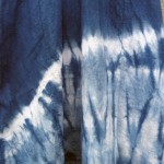 Glassons Brand Indigo Dyed Shibori Backless Dress