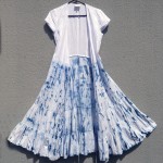 Seed Brand Indigo Dyed Shibori Dress