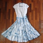 Seed Brand Indigo Dyed Shibori Dress