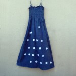 Glassons Brand Indigo Dyed Shibori Backless Dress