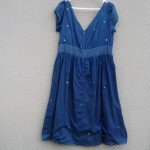 Voila Brand Indigo Natural Hand Dyed Shibori Cotton Dress