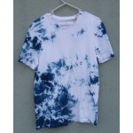 Indigo Dyed Shibori T-Shirt 001