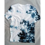 Indigo Dyed Shibori T-Shirt 001