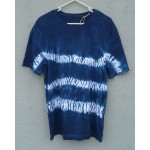 Indigo Dyed Shibori T-Shirt 002