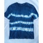 Indigo Dyed Shibori T-Shirt 002