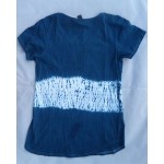 Indigo Dyed Shibori T-Shirt 003