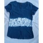 Indigo Dyed Shibori T-Shirt 003