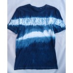 Indigo Dyed Shibori T-Shirt 004