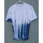 Indigo Dyed Shibori T-Shirt 008