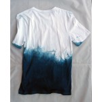 Indigo Dyed Shibori T-Shirt 010