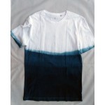 Indigo Dyed Shibori T-Shirt 011