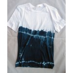 Indigo Dyed Shibori T-Shirt 012