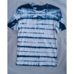 Indigo Dyed Shibori T-Shirt 014