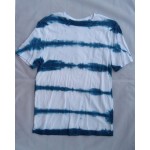 Indigo Dyed Shibori T-Shirt 015