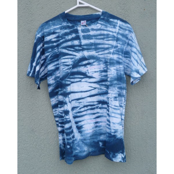 Indigo Dyed Shibori T-Shirt 016