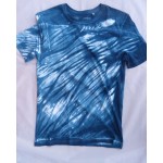 Indigo Dyed Shibori T-Shirt 017