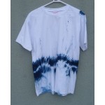 Indigo Dyed Shibori T-Shirt 019