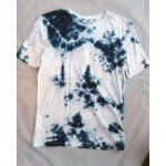 Indigo Dyed Shibori T-Shirt 023