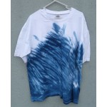 Indigo Dyed Shibori T-Shirt 024