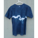 Indigo Dyed Shibori T-Shirt 027