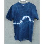 Indigo Dyed Shibori T-Shirt 028