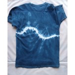 Indigo Dyed Shibori T-Shirt 028