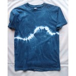 Indigo Dyed Shibori T-Shirt 028