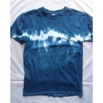 Indigo Dyed Shibori T-Shirt 029