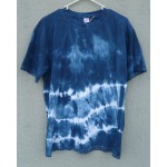 Indigo Dyed Shibori T-Shirt 030