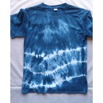 Indigo Dyed Shibori T-Shirt 030