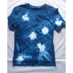 Indigo Dyed Shibori T-Shirt 031