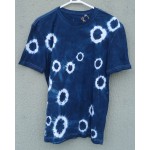 Indigo Dyed Shibori T-Shirt 032