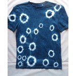 Indigo Dyed Shibori T-Shirt 032