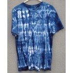 Indigo Dyed Shibori T-Shirt 041