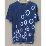 Indigo Dyed Shibori T-Shirt 042