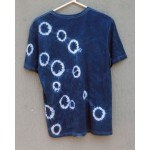 Indigo Dyed Shibori T-Shirt 042