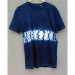 Indigo Dyed Shibori T-Shirt 043