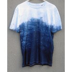 Indigo Dyed Shibori T-Shirt 044