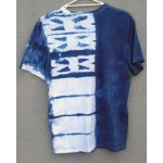 Indigo Dyed Shibori T-Shirt 046