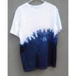 Indigo Dyed Shibori T-Shirt 048