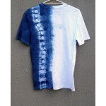 Indigo Dyed Shibori T-Shirt 049