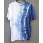 Indigo Dyed Shibori T-Shirt 052